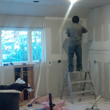 Interior drywall installation